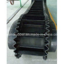 Sidewall Conveyor Belt with Hot Vulcanize Sidewalls and Cleats with Base Belt